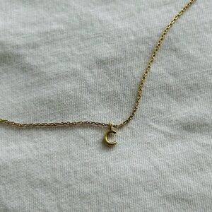 A New Day C initial necklace